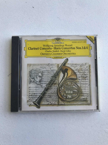 Wolfgang Amadeus Mozart. Charles Neidich. Compact. 1988