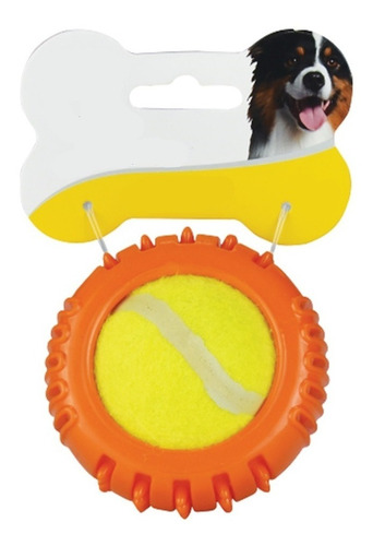 Juguete Bola C/ Pelota Tenis De Plástico Perros Fancy Pets