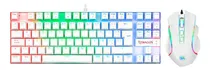 Comprar Kit Gamer De Teclado Y Mouse Redragon K552 Rgb-ba-w Español Latinoamerica Blanco Blue Switches