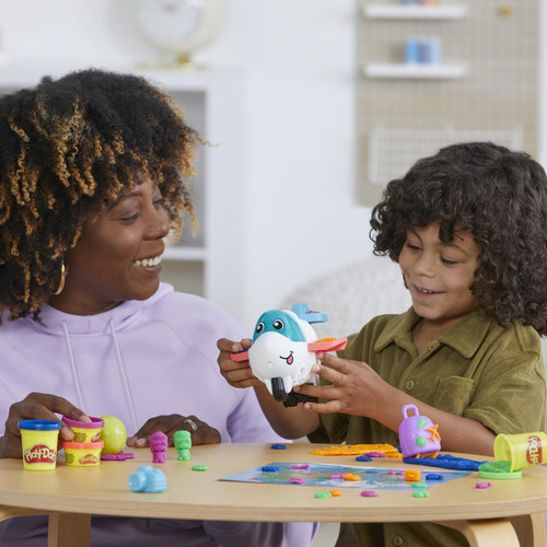 Set De Inicio Play-doh Airplane Explorer Con Jet Y Mapa Mund