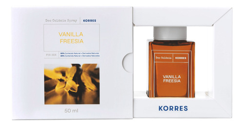 Korres Vanilla Freesia Deo Colônia Feminina Spray 50ml