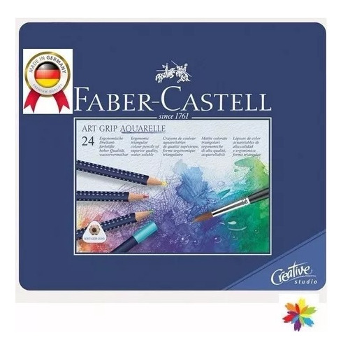 Faber-castell Lapices Art Grip Acuarelables Por 24 Colores