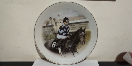 Plato Jocker Bill Shoemaker Horse Race Edicion Limitada 1996 (Usado)