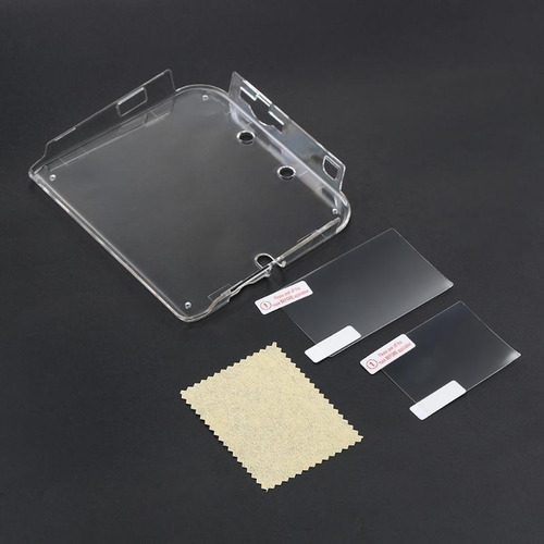 Case Acrílico Capa + Película Tela Lcd Nintendo Old 2ds