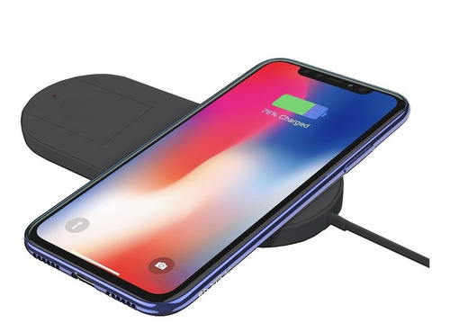 Cargador Inalambrico Qi Para Apple iPhone Iwatch 2 En 1 Fold