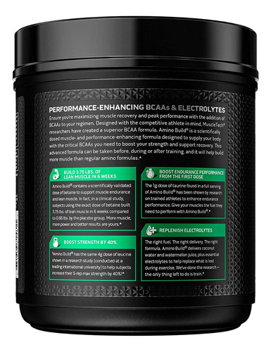 Bcaa Muscletech Amino Build 40 Serv Strawberry Watermelon