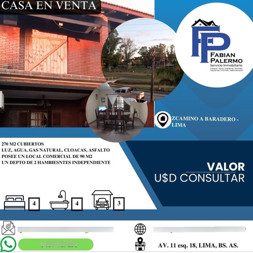 Chalet Con Departemento Independiente Y Local Comercial