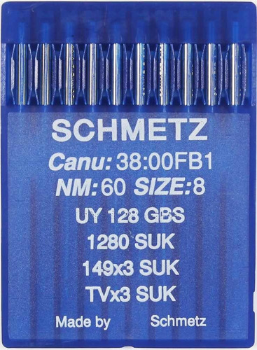 Agujas Para Collareta Uy X128 Has Marca Schmetz X 10 Agujas