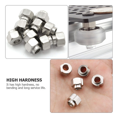 12 Unidades De Colunas Excêntricas Hexagonais De Aço Inoxidá