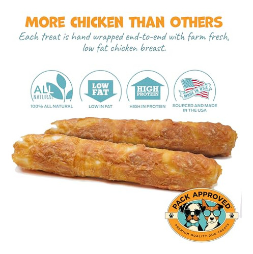 Barritas De Carne De Res Crudas Envueltas En Pollo Para Perr