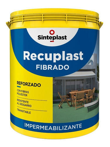 Recuplast Fibrado Techos Terraza Membrana Liquida Prot 20lts