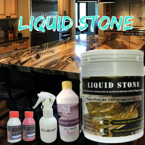 Liquid Stone Mural + Hidroprimer