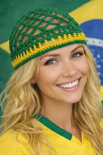 Touca Headpiece Copa 2026 De Crochê Manual | Parcelamento sem juros