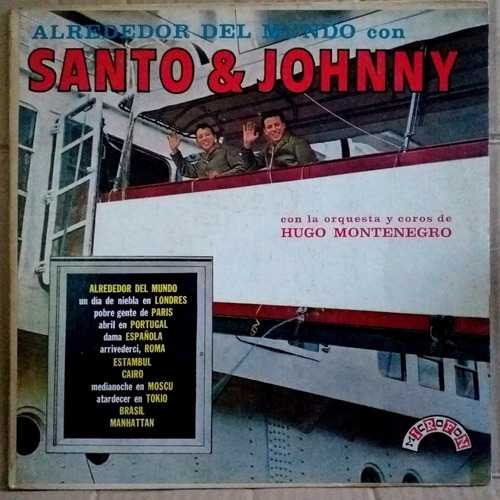Santo & Johnny - Alrededor Del Mundo - Lp Vinilo Año 1962