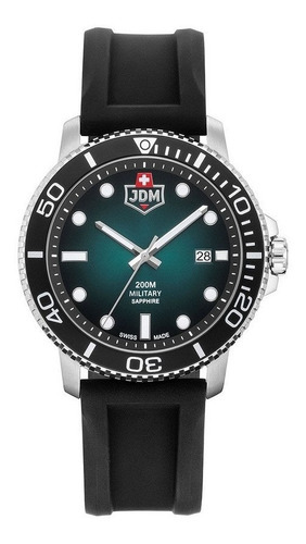 Jdm - Reloj Jdm-wg008-02 Tango Para Hombre Color de la correa Negro Color del bisel Verde