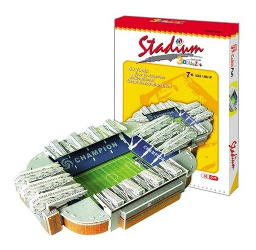 Quebra Cabeça 3d Stadium Estadio Futebol C/ 69pçs
