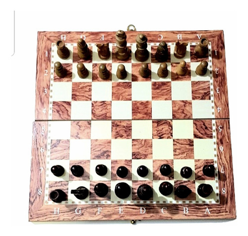 Ajedrez De Madera 3 Juegos En 1 De 29x29 Cm. Poco Uso. (Usado)