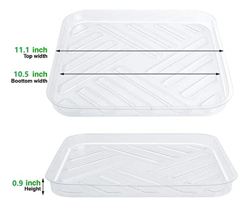 Juego De 5 Platillos Para Macetas De Plástico De 11 Pulgada