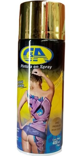 Pintura En Spray Oro Premium #318  C&a