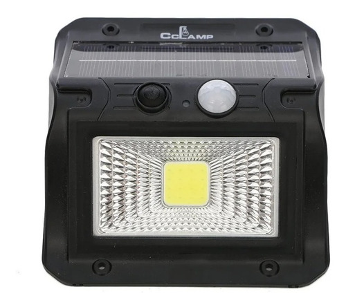Imagen 4 de 5 de Lampara Reflector De Pared Panel Solar Luz Blanca Sensor