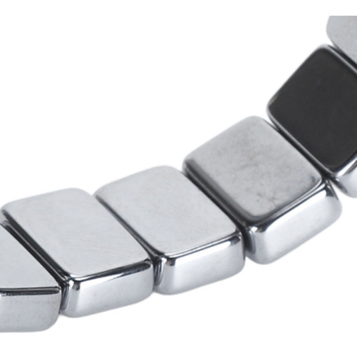Brazalete Elástico Con Cuentas Rectangulares Y Cuentas De Te