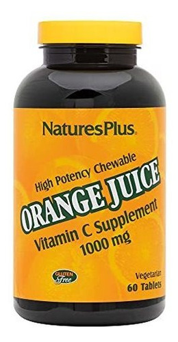 Jugo De Naranja Naturesplus Masticable Vitamina C - 1000 Mg,