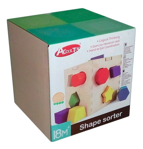 Acool Caja Inteligente Madera Figuras Encastre Ac7662