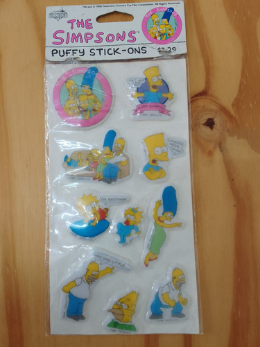 Bart Simpson - Vintage 1990 + Stickers (Usado)