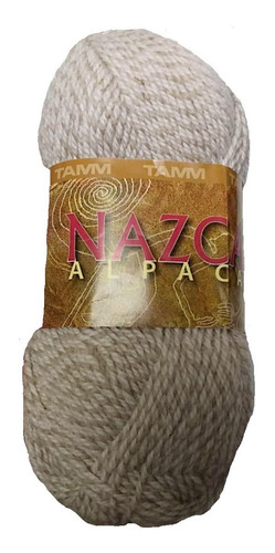 Estambre Lana Nazca Alpaca Madejas De 50 Gramos Color Beige bicolor