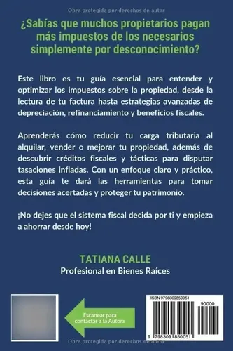 Libro Deducciones Fiscales Para Propietarios De Vivienda: Maximiza, De ...
