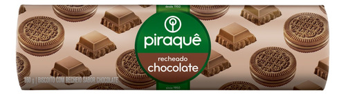 Biscoito Recheio Chocolate Piraquê Pacote 160g