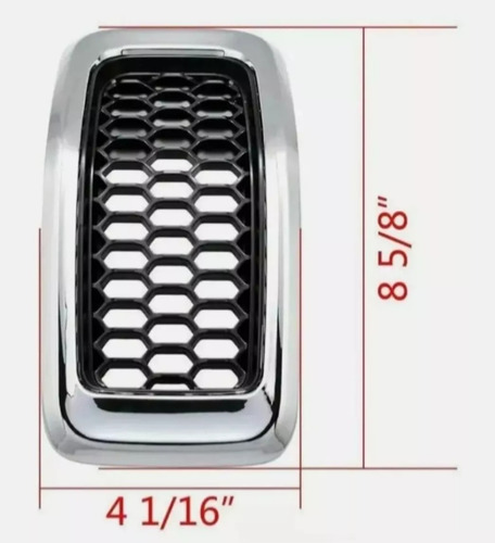 2014-15-2018 Jeep Cherokee Parrilla Coraza Bisel Cromado #6