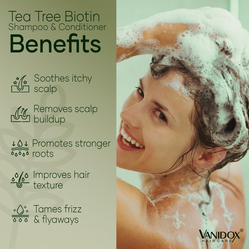 Conjunto De Shampoo E Condicionador Vanidox Tea Tree Com Bio
