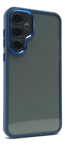Funda Case Para Samsung A56 Carcasa Full Protect Uso Rudo Cromo Case - Azul Marino Samsung A56