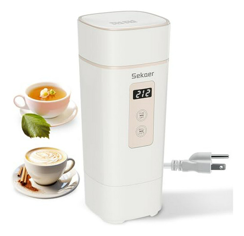 Hervidor Eléctrico Portátil Sekaer, Té Mini 450ml & 500w