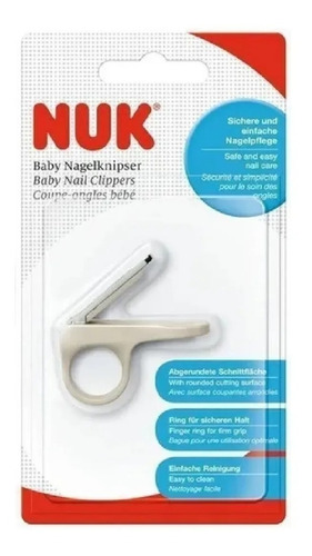 Imagen 2 de 6 de Alicate Corta Uñas Nuk Cortauñas Seguro Para Bebes