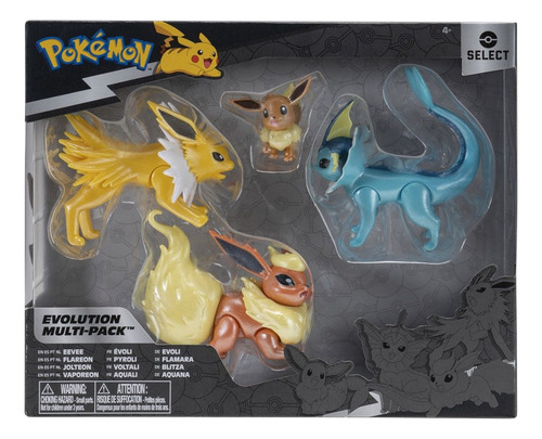 Figuras Pokemon Select Eevee Pack - Xuruguay