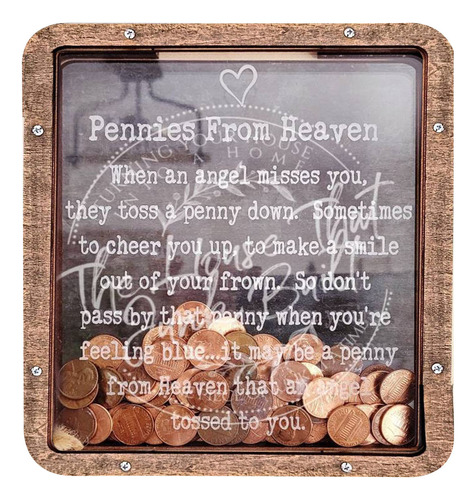 Monedas De Madera Personalizadas H De Heaven Bank, P Persona