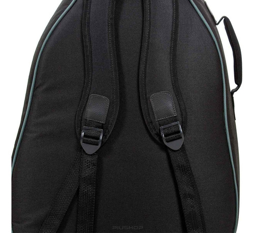 Capa Bag Para Violão Clássico Voik Em Nylon Preta Bv 200 Cor Preto