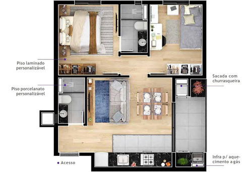 Imagem 24 de 25 de Apartamento 02 Quartos No Ecoville, Curitiba - Ap2942
