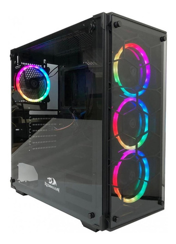 Imagem 5 de 5 de Gabinete Gamer Redragon Wheeljack Preto Sem Fan Gc-606bk