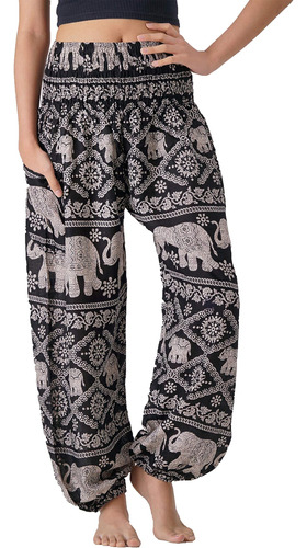 B Bangkok Pants Pantalones Harem Mujer Ropa Boho Con Bolsill