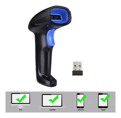 Scanner Lector De Códigos De Barra Con Soporte , Inalámbrico
