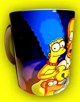 Comprar Taza De Cerámica Para Café Los Simpsons 11 Oz - 325 Ml Violeta Oscuro Simpsons