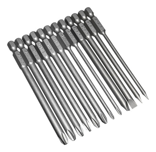 Juego De Brocas Phillips S2 De 100 Mm, 12 Piezas