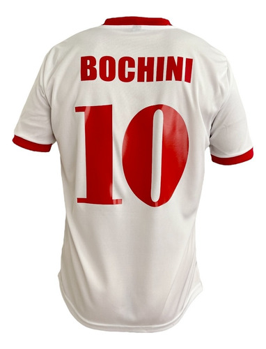 Camiseta Independiente Bochini 1983 - 1984 Blanca Retro