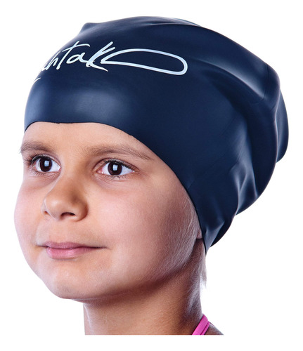 Gorro De Natacion Para Ninos De Pelo Largo, Gorro De Natacio