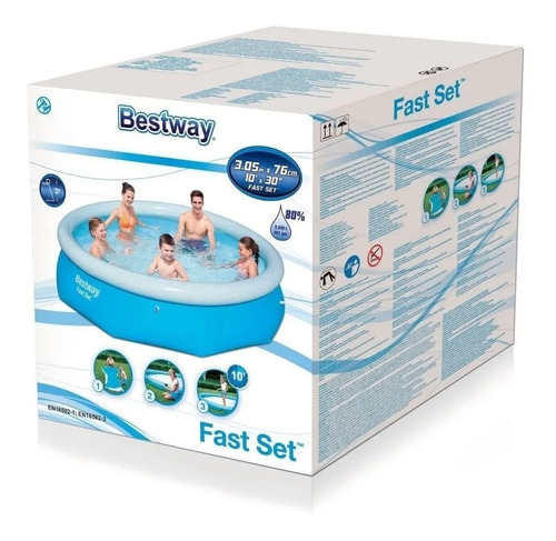 Imagen 5 de 5 de Pileta Inflable Redonda 305 X 76 3800 L Piscina Envio Gratis