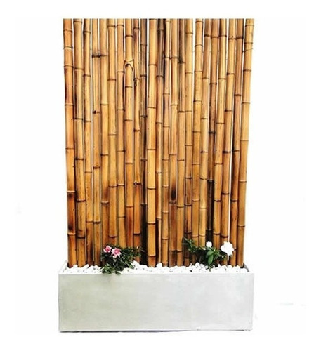 Panel Cerco De Caña Tacuara Bambu Flameado Que/bar X 1.8 Alt