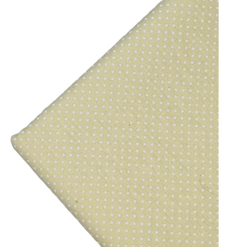 Tecido Tricoline Poá Micro Moda Confecção 0,50 X 1,50 Mts Cor Bege